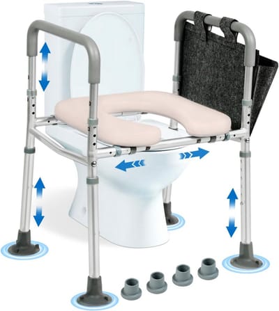 Toiletverhoger met Armleuning - Toiletstoel - Volwassenen - Steun