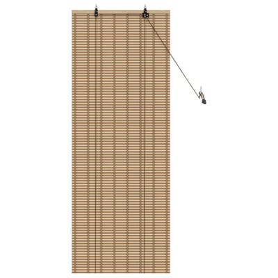 vidaXL - Rolgordijn - Natuurlijk - en - Bruin - 40 - x - 160 - cm - Bamboe