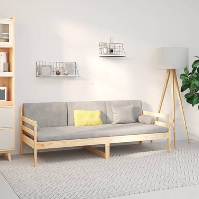vidaXL - Slaapbank - zonder - matras - 90x190 - cm - massief - grenenhout