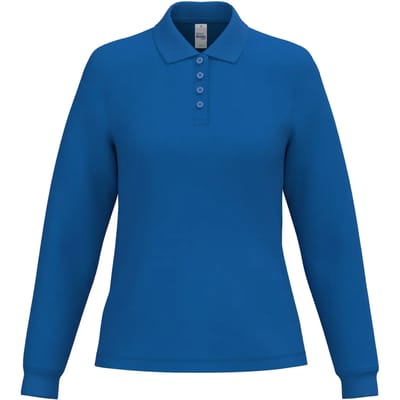 Damespolo met lange mouwen iDeal Basic Brand