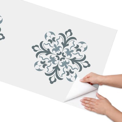 Coloray Meubel Wrap Folie - Wit Meubelfolie - 65x130 cm - Plakfolie Meubels Klassieke ornamenten - Decoratiefolie Zelfklevend - Klassiek Meubelfolie - Meubelfolie Zelfklevend - Badkamer decoratie - Achtergronden en patronen