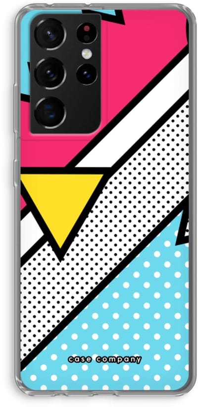 Hoesje geschikt voor Samsung Galaxy S21 Ultra hoesje - Pop Art #3 - Soft Cover Telefoonhoesje - Bescherming aan alle Kanten en Schermrand