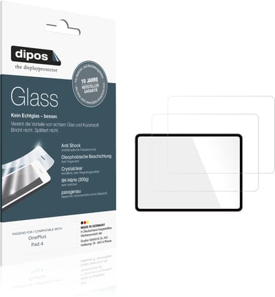 dipos – 2x Pantserfolie geschikt voor OnePlus Pad 4 | 9H Screenprotector