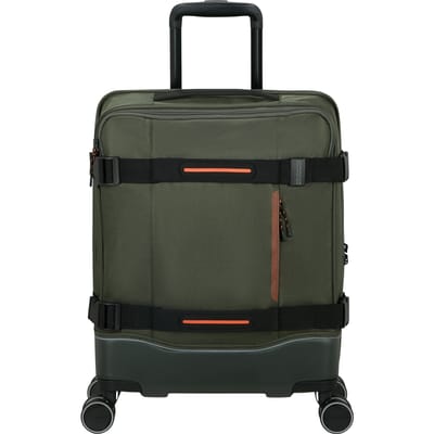 American Tourister Trolley Urban Track Spinner TSA Dark Khaki Donkergroen 55cm