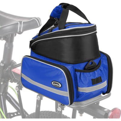 Lixada Waterdichte Fiets Achterzitje Tas Fiets Fiets Kofferbak Tas Fiets Fietstas Schoudertas met blauw