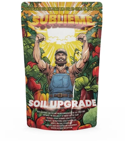 Sublieme soil upgrade Sublieme Soil Upgrade 3-in-1 mix met Calcium, Magnesium & Spoorelementen inhoud is voldoende om 1200 liter aarde opwaarderen.