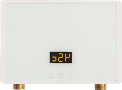 Elektrische Waterverwarmer - Doorstroomboiler Mini - Direct Warm Water - Intelligente Temperatuurregeling - 5500 Watt - Wit