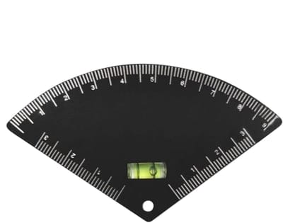 Wenkbrauw Liniaal - Gids Mapping Tool - Precisie Tekenen - Waterpas Integratie - 9 x 5.2 cm