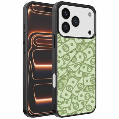 Geschikt voor iPhone 17 Pro Max Telefoonhoesje met Geld Opdruk - TPU Backcover Case With Money Design - Smartphonica geschikt voor iPhone 17 Pro Max