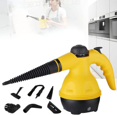 Stoomreiniger Handheld - Hete Stoom Reiniger - Grondig Reinigen - Hoge Temperatuur Stoom - 350 ml - Geel Zwart