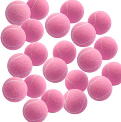 Tennisballen - Oefenballen - Sporten en Spelen - Hoge Elasticiteit - 6.5 cm - Diep roze