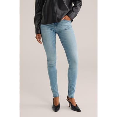WE Fashion 5-pocket Mid Waist Light Blue Taglia: W26L32 | Pantaloni skinny Outlet | Donna | Blu