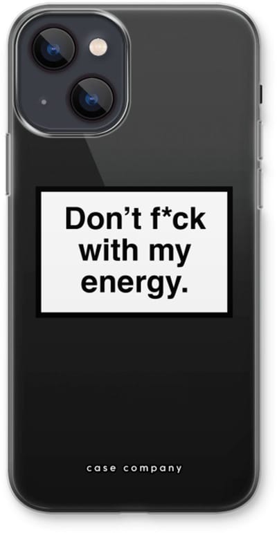 Case Company® - Hoesje geschikt voor iPhone 13 hoesje - My energy - Soft Cover Telefoonhoesje - Bescherming aan alle Kanten en Schermrand