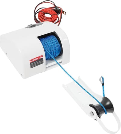 Elektrische Ankerlier - Bootlier Anker - Ankeren op Zee - Zoutwaterbestendig - Tot 11 kg - Wit