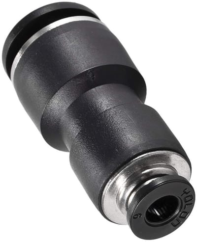 Dailygoods- Fitting Snel Te Installeren - Pneumatische Connector - Luchtslang Connector - 12mm/6mm Union - Duurzaam Kunststof - 360° Rotatable - Slangconnector