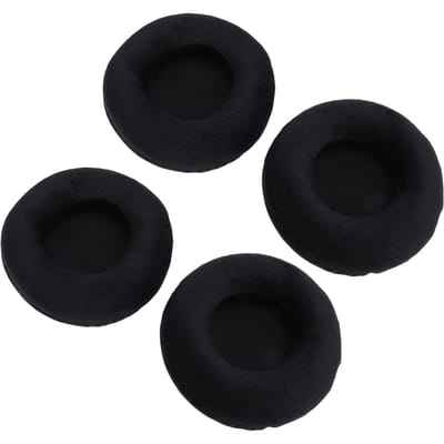 4 Stuks Oortelefoon Oorkussens 95mm Velours Spons Hoofdtelefoon Oorkussens Vervanging voor MDR DS7000 RF6000 MDR zwart