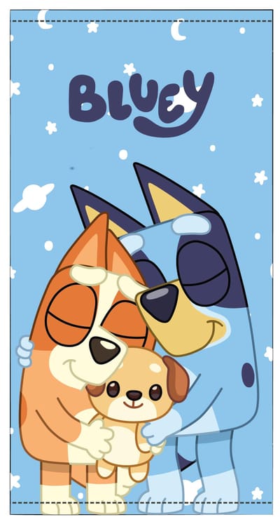 BLUEY SNELDROGEND STRANDLAKEN 140 x 70 cm KINDER