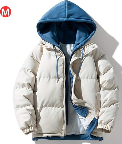 Livano Winterjas - Parka Heren Winterjas - Winter - Volwassen - Gewatteerde Jas Dames - Beige - Maat M