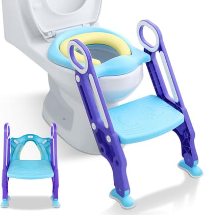 Opvouwbare Potjestrainer met Trap en Handvaten voor Kinderen - Universeel Toiletverkleiner