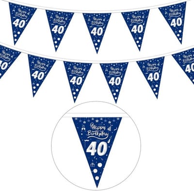 Jhubersproducts - Stoffen slinger - 40e verjaardag - Decoratie