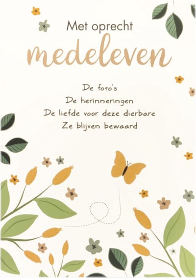 Kaart - Artige - Intense - Met oprecht medeleven - TE062-C