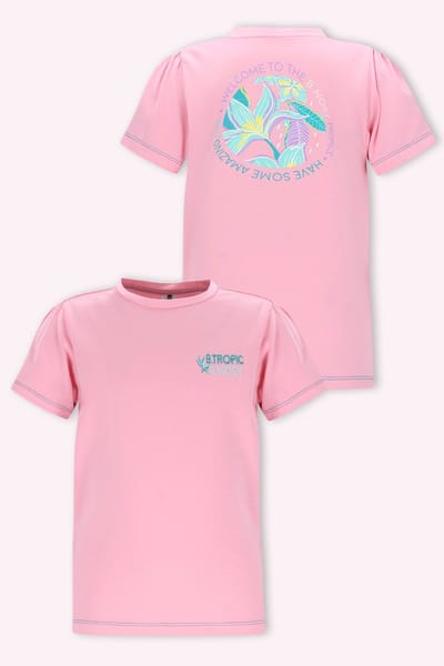 B.Nosy Y602-5409 Meisjes T-Shirt Roze - Maat 98