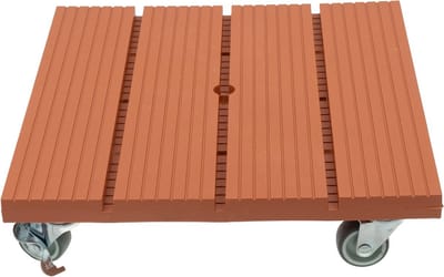 Vierkante Plantenroller van WPC voor Binnen en Buiten - Max. 80 kg