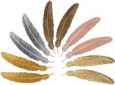 Allecto - Bladwijzer Metalen - Slanke Elegante Bladwijzers - 5 Kleuren - Voor Volwassenen en Kinderen - 10 Stuks