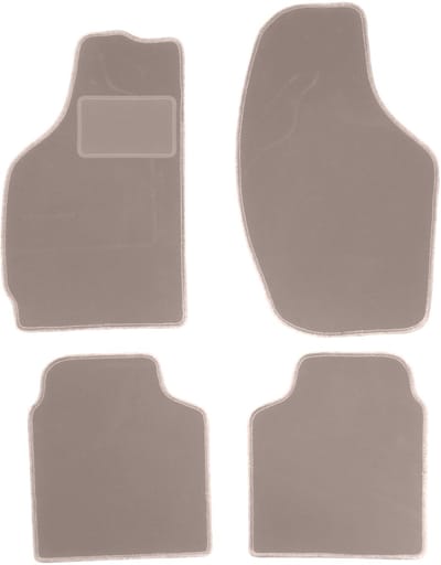 Beige veloursmatten voor: Daewoo Tico hatchback (1996-2001)
