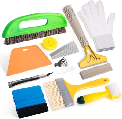 Set van Behanggereedschap - Behangborstels, Rol en Schraper voor Perfecte Afwerking van Behang en Muurdecoratie