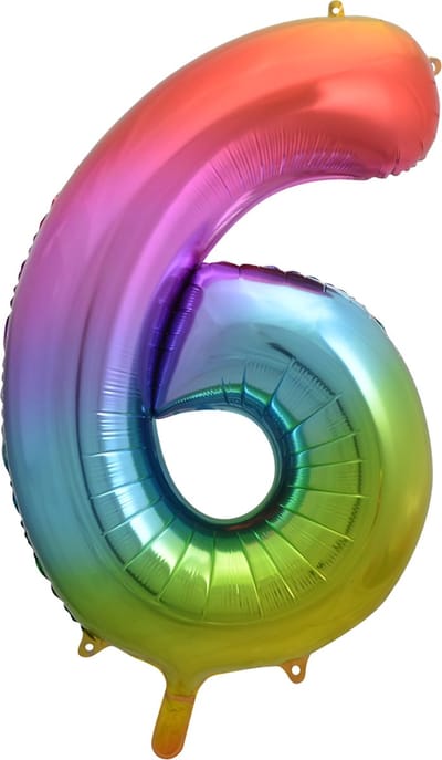Folieballon 34" nmr. 6 - Regenboog