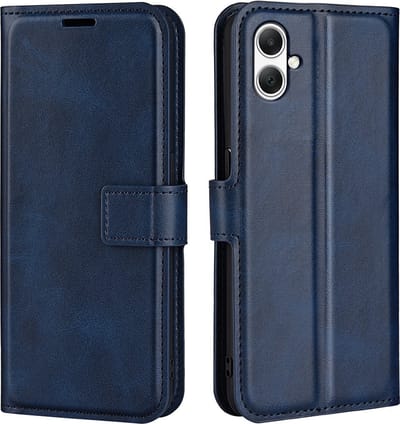 Coverup Hoesje - Geschikt voor Samsung Galaxy A05 Hoesje - Coverup Deluxe Book Case - Blauw
