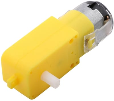 Dailygoods - DC Gear Motor - 8 Stuks - Perfect voor Robotica en Modelbouw - Geel - Geschikt voor Speelgoedauto's - 1:48