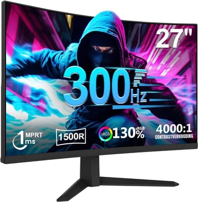 QIN® Gaming Monitor 240hz - Gaming Monitor - Zwart - ‎‎20cm x 62cm x 46cm