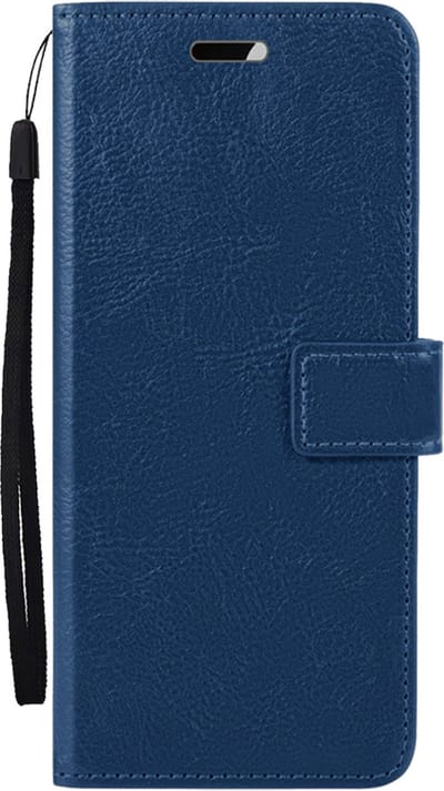 Hoesje Met Pasjeshouder - Geschikt voor Samsung Galaxy A55 - Luxe Bookcase Portemonee - Flip Case - Kunstleer Book Case - Flipcase - Book Cover - Walletcase - Portemonneehoes - Donkerblauw