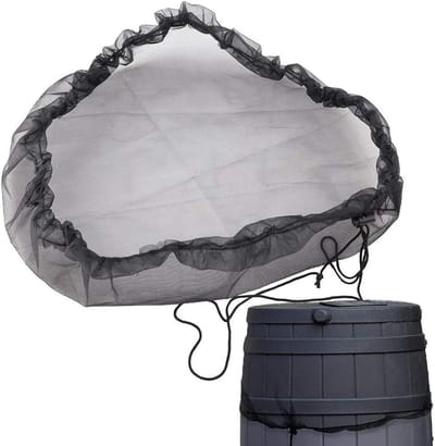 Regenton Zeef - Wateropvang Deksel - Regenwater Filteren - Verstelbaar Trekkoord - Diameter 100 cm - Zwart