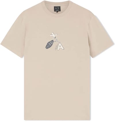 Armani Exchange Xm002791_af10356 T-shirt Met Korte Mouwen Beige XS Man