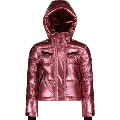 SuperRebel spicy metallic hooded jacket ski jack meisjes -