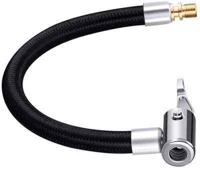 EXCITAT 20CM - Bandenpompslang - Bandenpompslang - Verlengbuis voor luchtpomp - Geschikt voor bandenpompadapter, fiets, motorfiets, auto