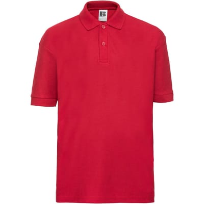 Russell Kinder/Kids Poloshirt (Helder rood)