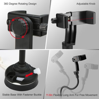 Kajak telefoonhouder Universele bootbeugel Kano camerahouder met flexibele lange arm M2030-08