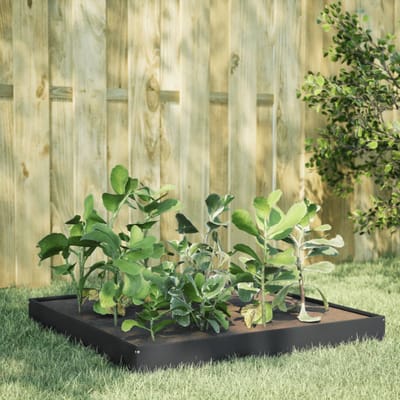 vidaXL - Plantenbak - verhoogd - 100x100x18,5 - cm - staal - antracietkleurig