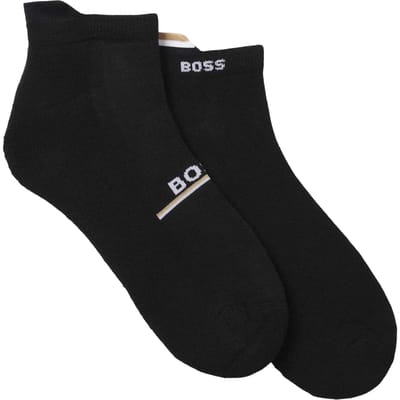 Boss Heren Iconic Trainigsokken (Verpakking van 2) (Zwart)