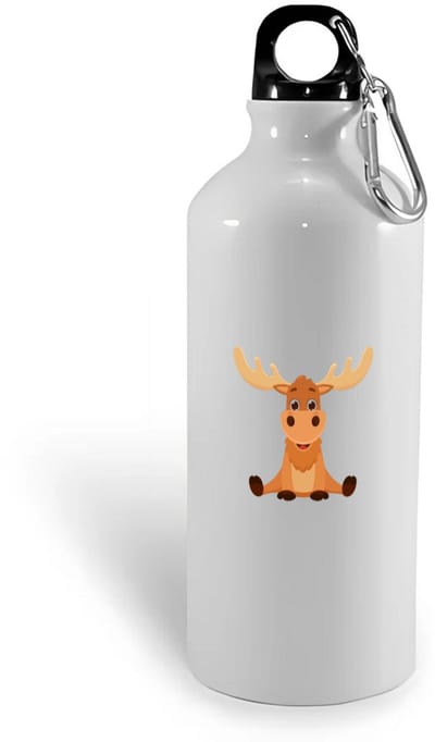 Hacebo® - Rendier waterfles - Paarden - Dieren liefhebbers - Eland - kerst - kerstcadeau - water fles - 400ML