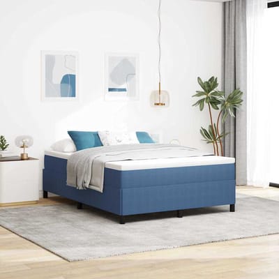 vidaXL - Boxspring - bed - Blauw - 140 - x - 200 - cm - Corduroy - stof