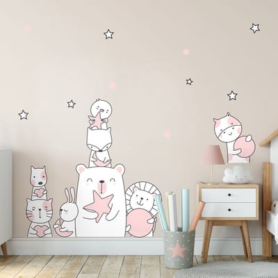 Muurstickers - Sterrenbeschermers - Zelfklevende stickers - 150x100cm