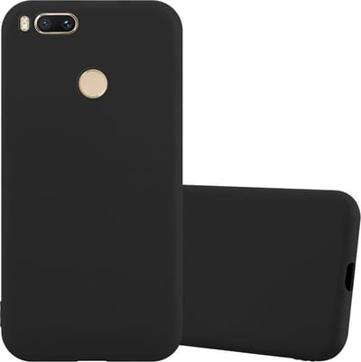Cadorabo Hoesje geschikt voor Xiaomi Mi A1 / Mi 5X in CANDY ZWART - Beschermhoes gemaakt van flexibel TPU silicone Case Cover