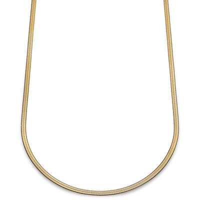 Essentials | 4 mm Goudkleurige Ketting met Visgraatschakels