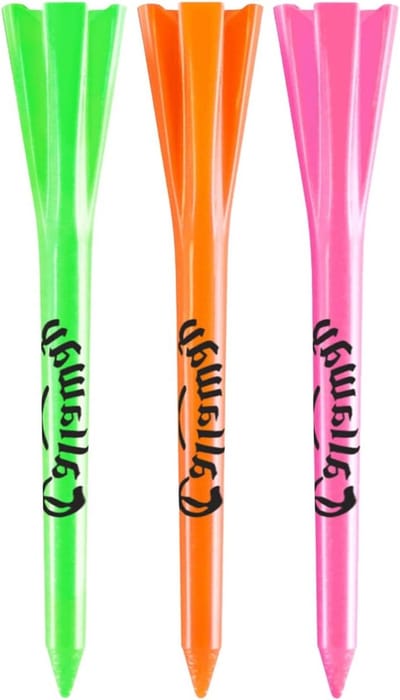 Golf Tees - Plastic Tees - Golfen Afstand Vergroten - 5-Prong Ontwerp - 2.75 Inch 30 Stuks - Neon Mix