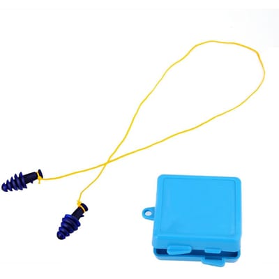 25dB NRR Oordopjes Slaapstudie Oren Gehoorbescherming Geluidsreductie Oordopjes met Band blue